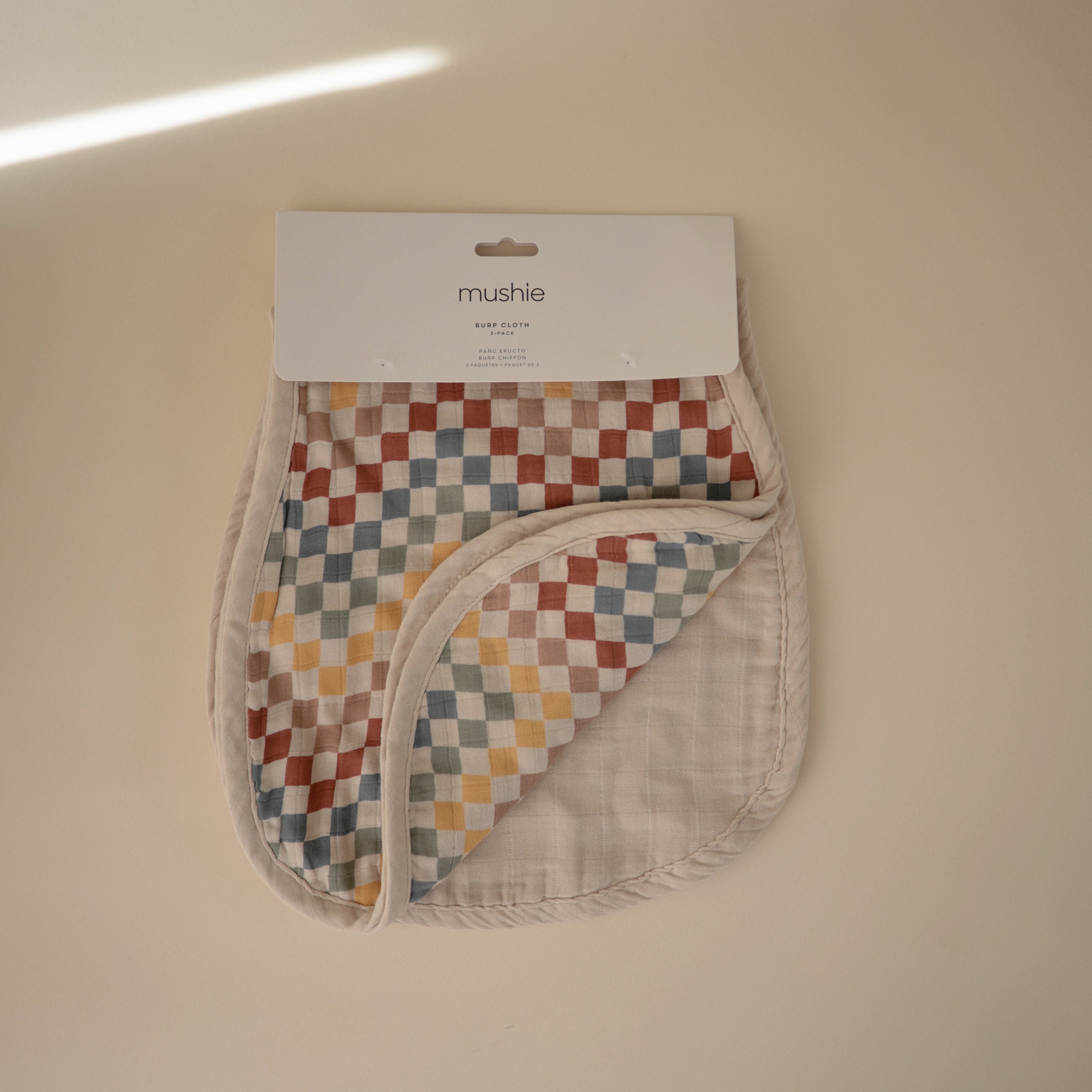 Image of Organic Cotton Muslin Burp Cloth 2-Pack